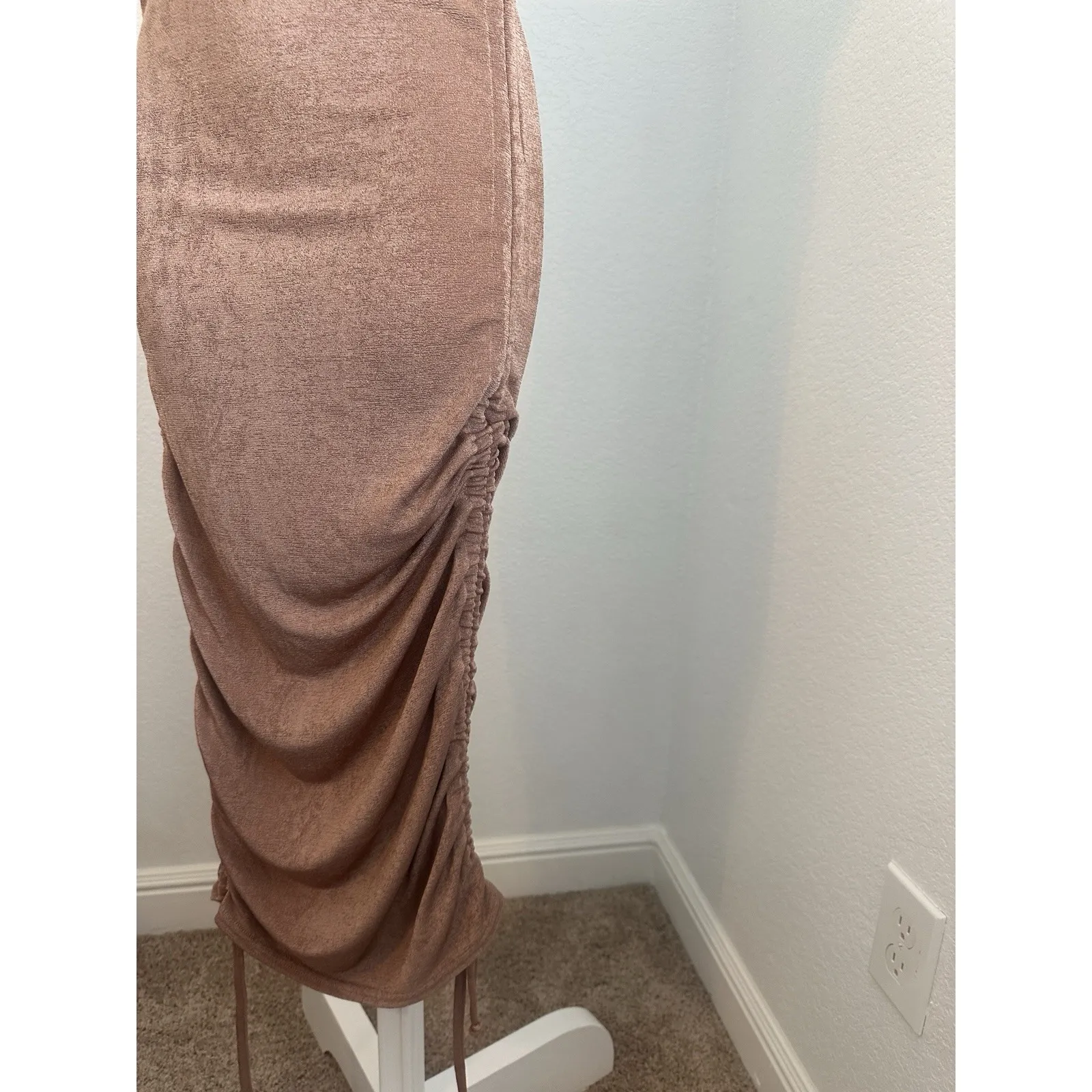 Women's Copper Slinky Tank Dress by Club L, Sz: 8 (b21) Orange - Image 2