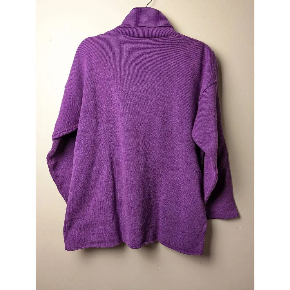 Bergdorf Goodman on the plaza Vintage turtleneck sweater Purple Size undefined - Image 2