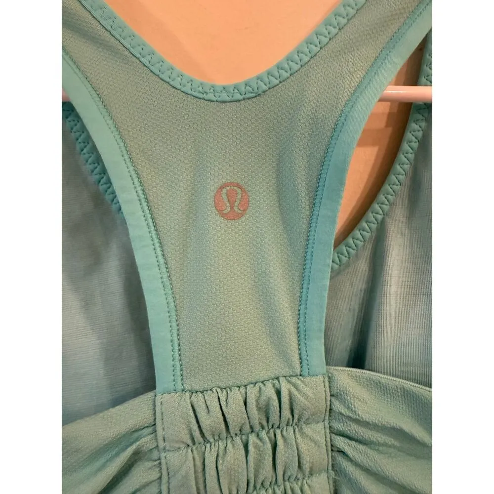 Lululemon Sleeveless Scoop Neck Racerback Angel Tank Top Blue Women's Size 6 - Image 7