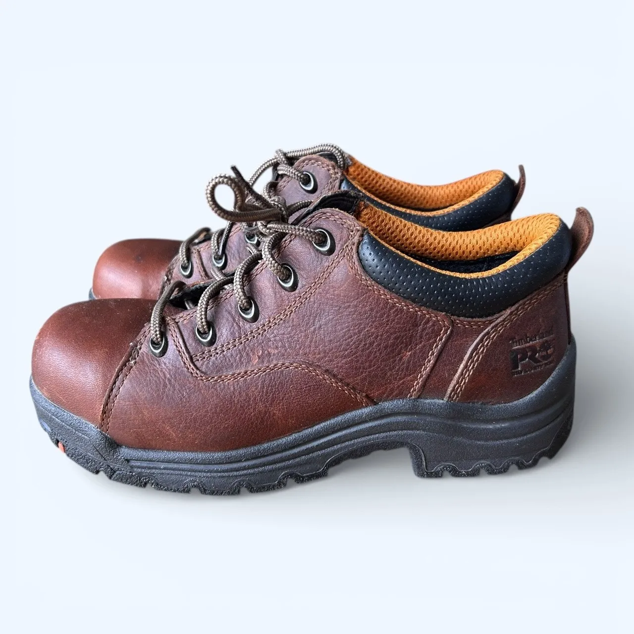 Timberland PRO TiTAN Oxford Alloy Toe Work Shoes Leather Women's 8 *NO INSOLES* - Image 10