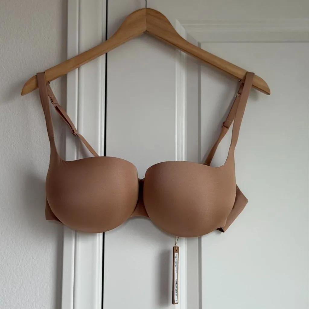 Skims Ultimate Balconette Push Up Bra in Clay, Size 38C - Image 6