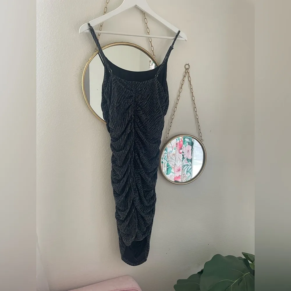 Storia, Black, Shiny-Bodycon Dress Size M - Image 3