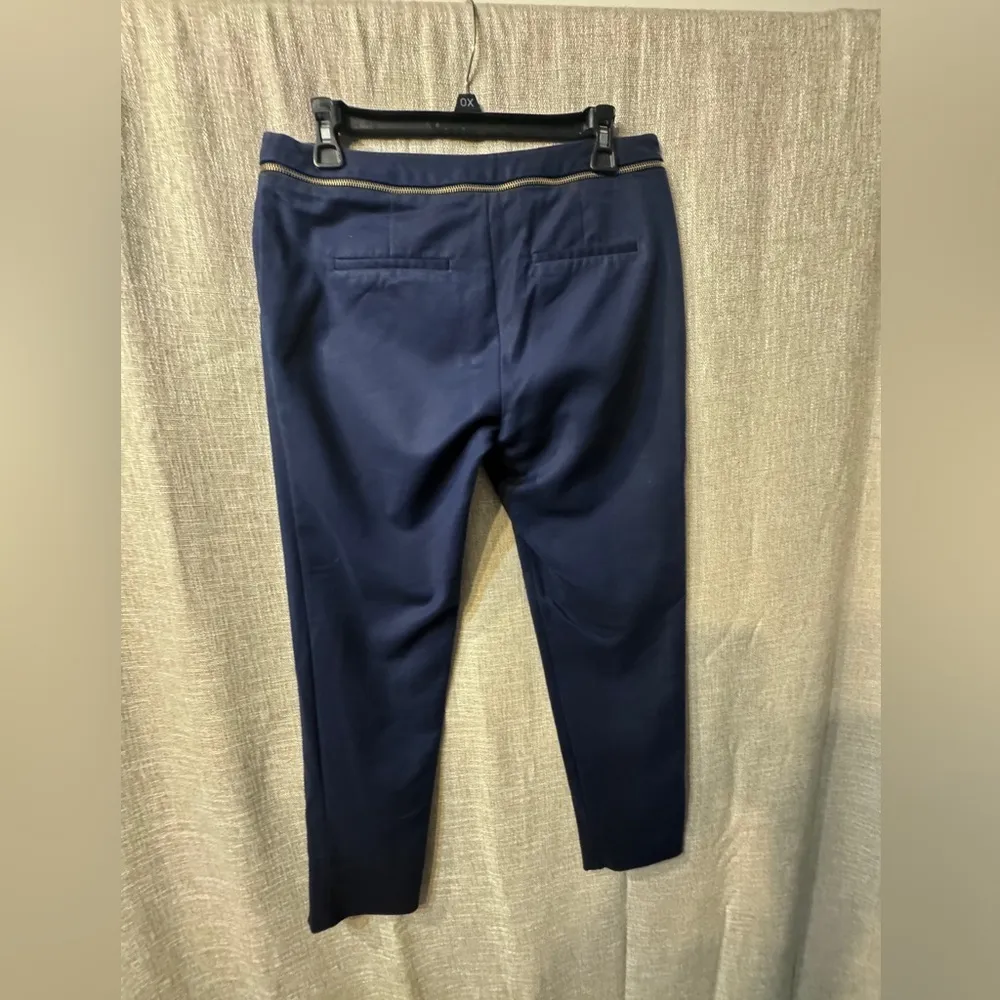Zara Basics Navy Zip Dress Pants size 6 - Image 7