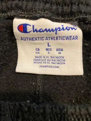 Champion Long Length Black  Sweatpants - Image 2