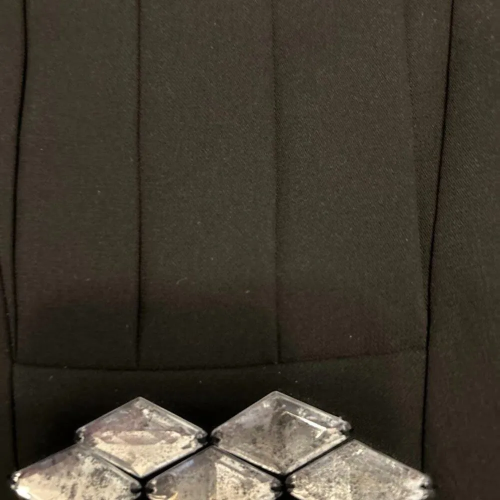 Ann Taylor Loft Black Cocktail Dress with Crystal Embellishments - Image 7