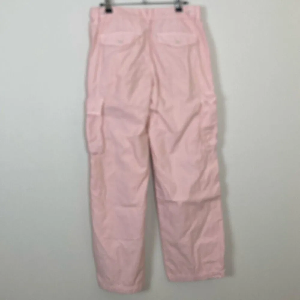 Madewell Garmet‎ Dyed Low Slung Straight Leg Pink Cargo Jeans Size 26 (K5) - Image 5