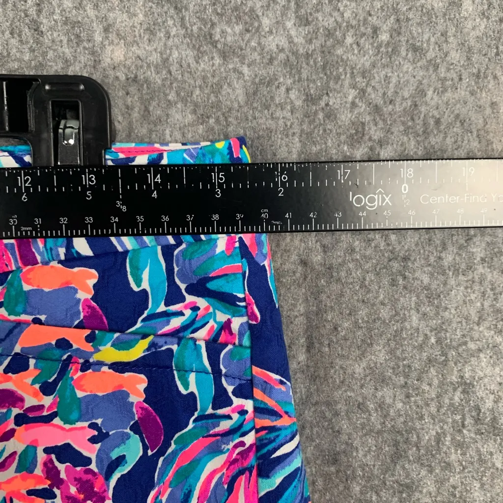 LILLY PULITZER  Womens Size 4 Kelly Skinny Ankle Pants True Blue Seas‎ colorful - Image 2