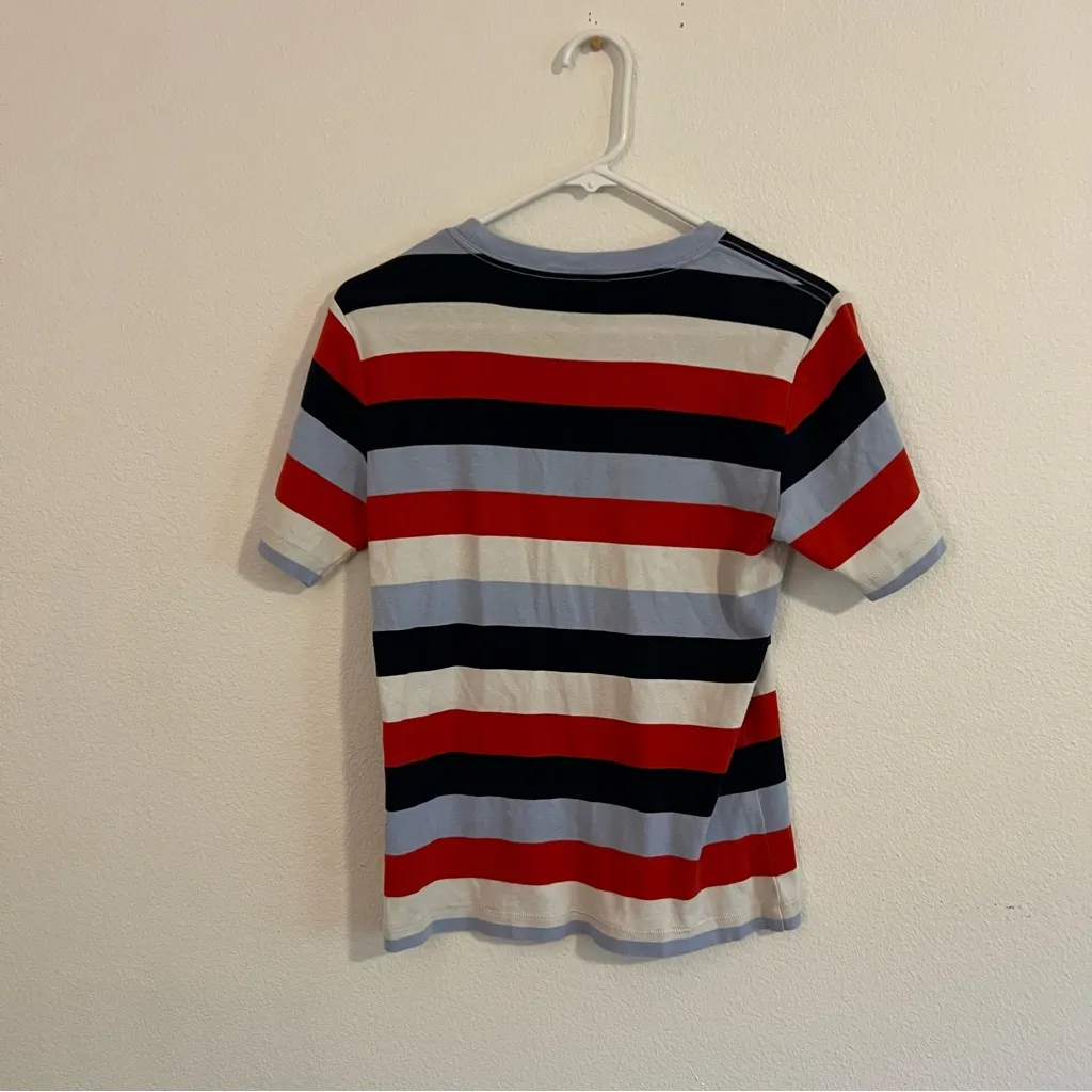 Ganni Red, Blue, and White Striped Top - Image 7