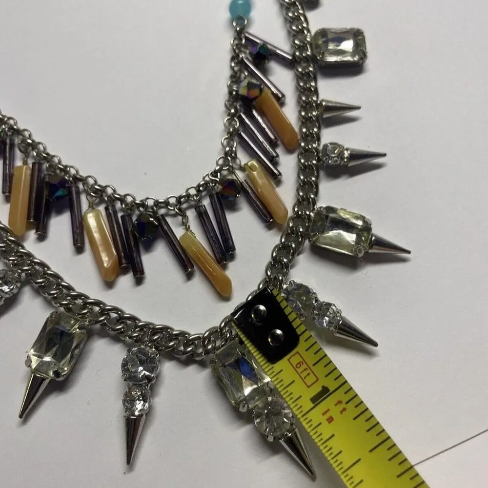 Women’s Costume Necklace Black Rhinestone / Bead - Image 10