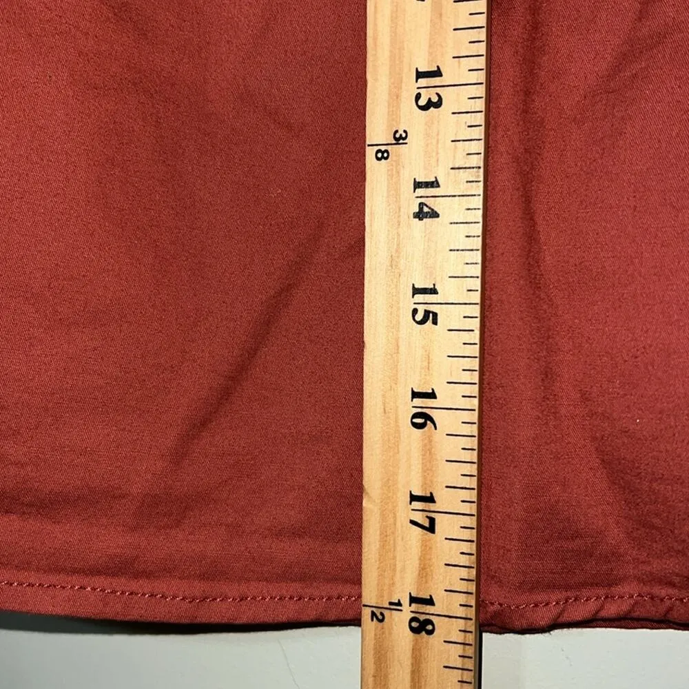 SUNDRY for EVEREVE size 2 woven Sunday skirt brick color with pockets bungee nwt - Image 5