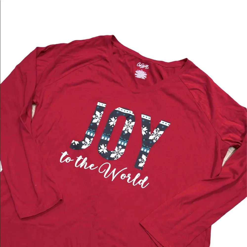 Extra large red JOY Christmas top - Image 2