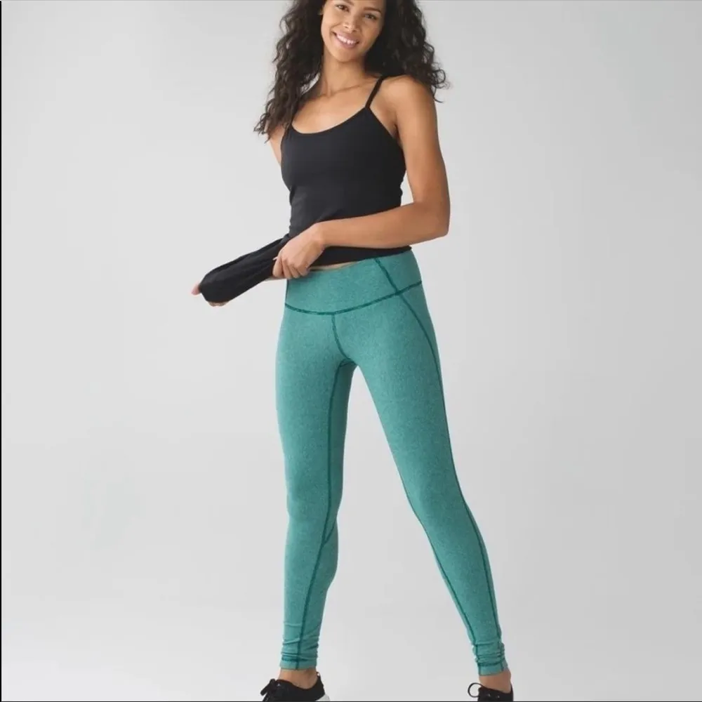 Lululemon Wunder Under Wee Stripe Heathered Menthol Size 6 - Image 9