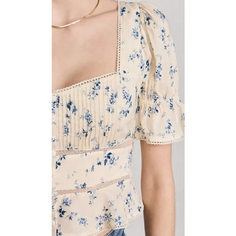 💕REFORMATION💕 Daphne Top ~ Orlaya Floral Print 10 NWT - Image 10