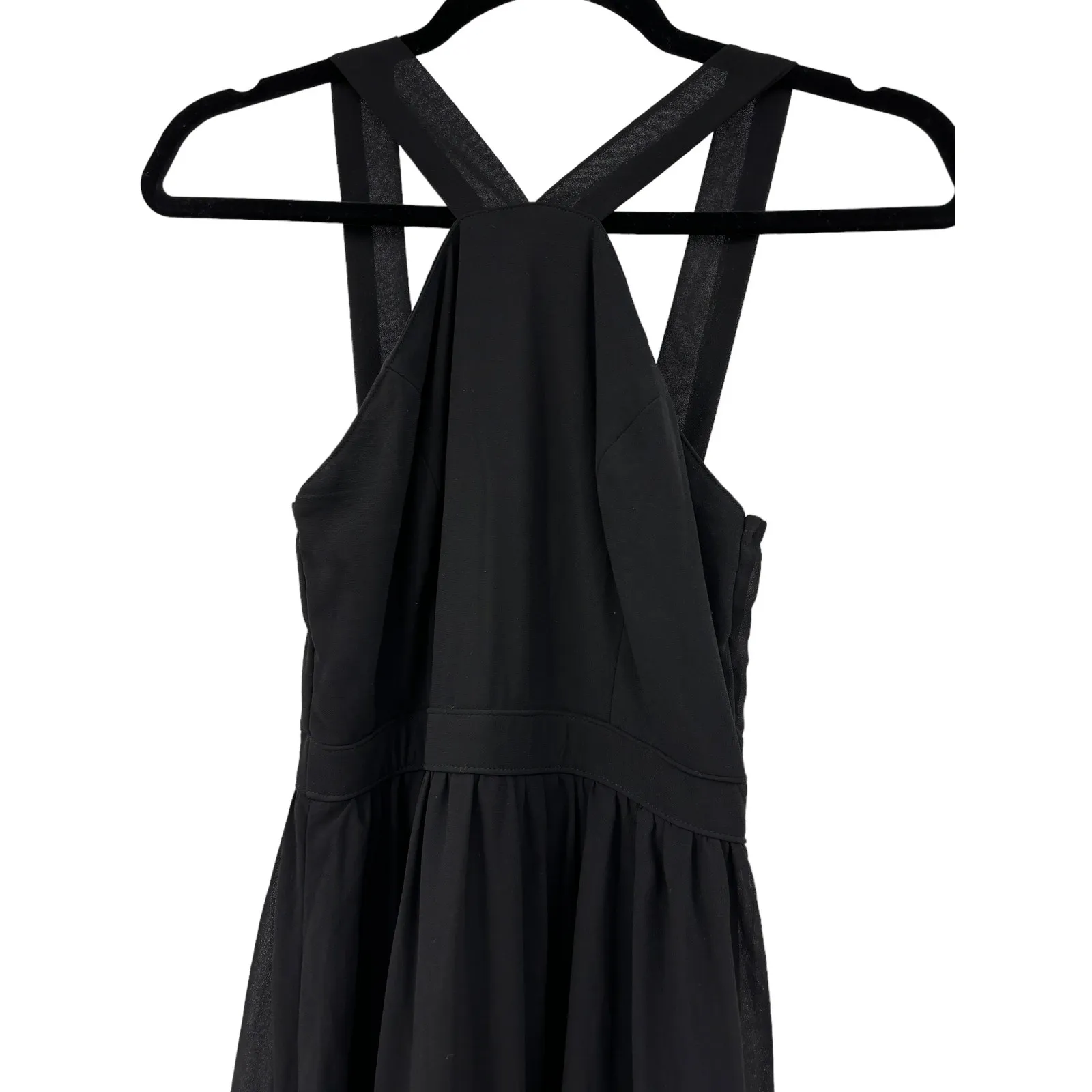Lulus Dress Womens XS Air Of Romance Maxi Gown Black Sleeveless Halter Evening - Image 6