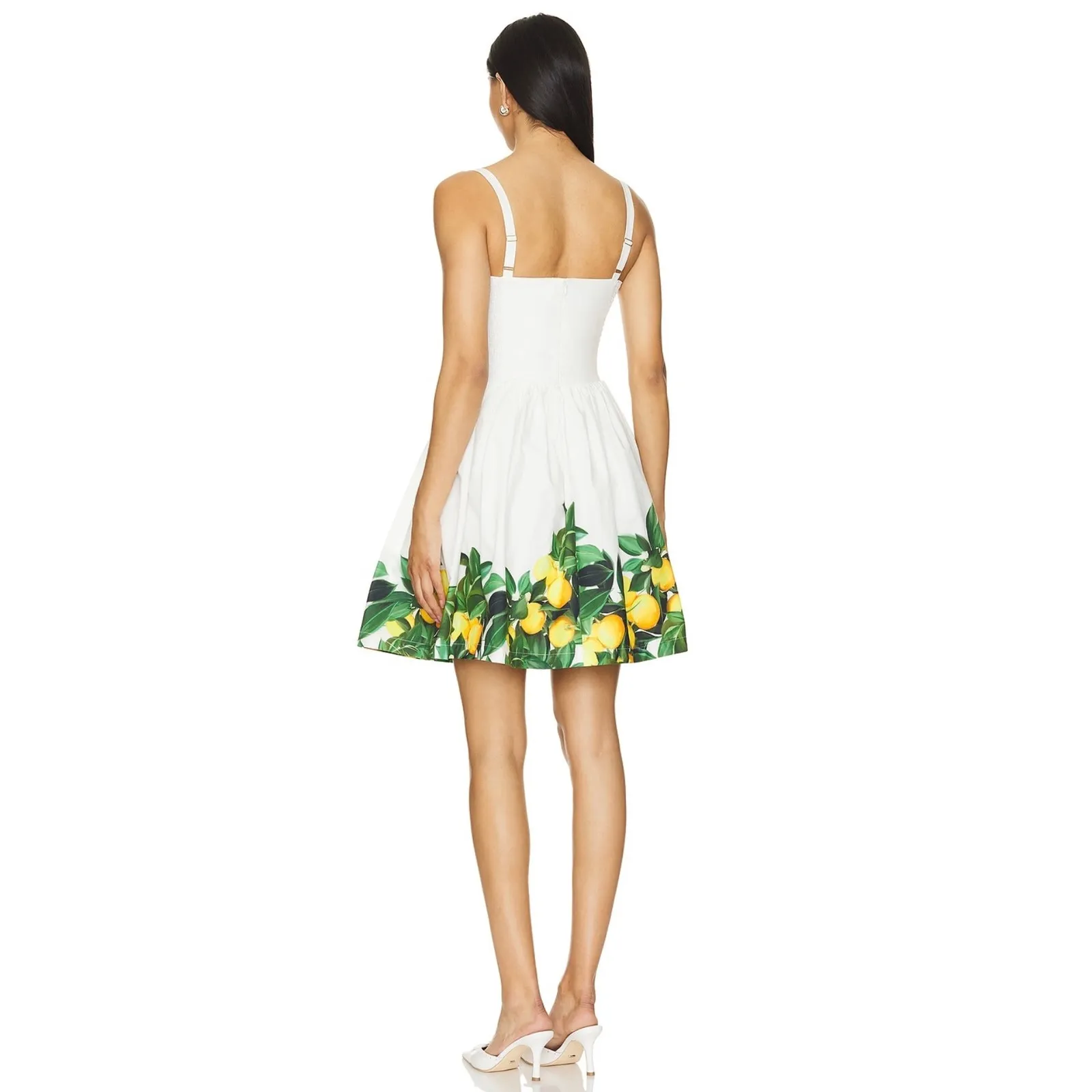 NEW NWT Amanda Uprichard Napoli Dress Lemon Citrus Size XS - Image 4