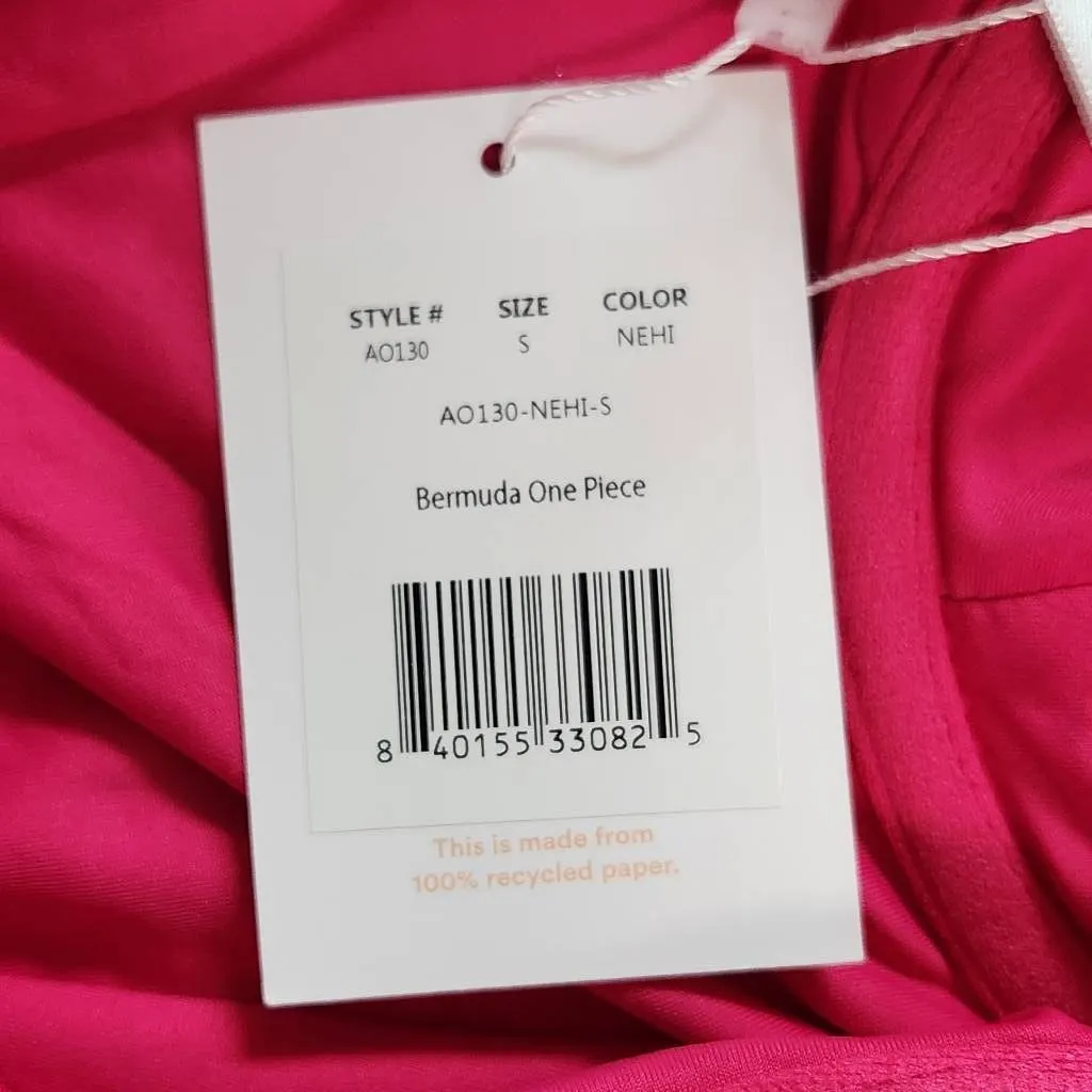 Andie Hot Pink One-Piece Swimsuit NWT Small Pink One Piece Swimwear - Image 8