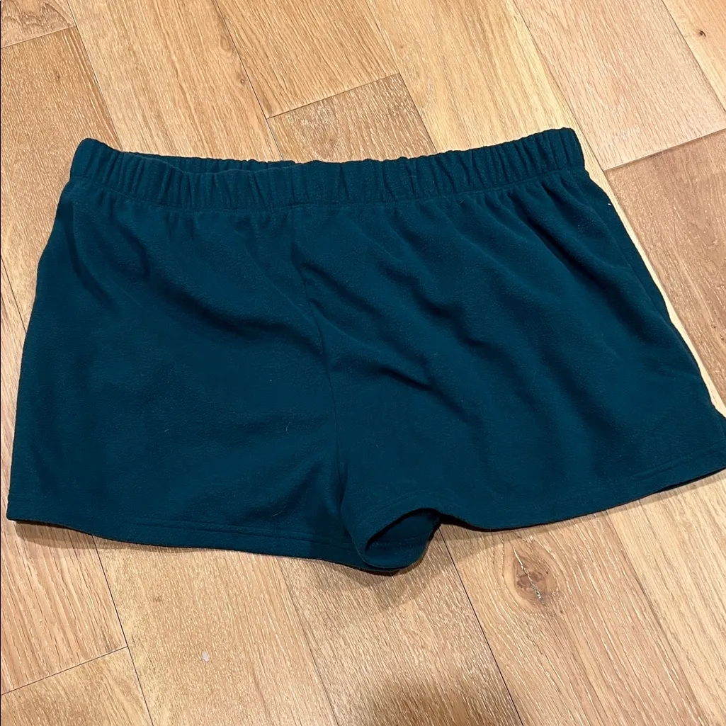 Pink Victoria’s Secret‎ Dark Green Fleece boxer Shorts xl - Image 2