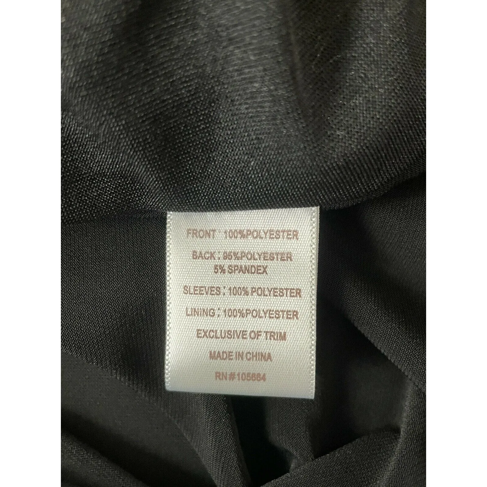 American Glamour Badgley Mischka Women Small Sequin Split Sleeve Blouse Black - Image 8