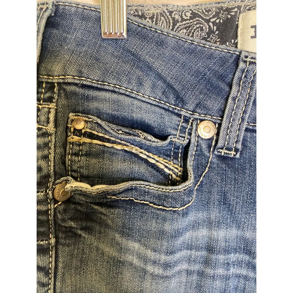 Ariat Real Denim Jeans Natalia Bootcut Low Rise Sz 27R Distressed Western Casual - Image 3