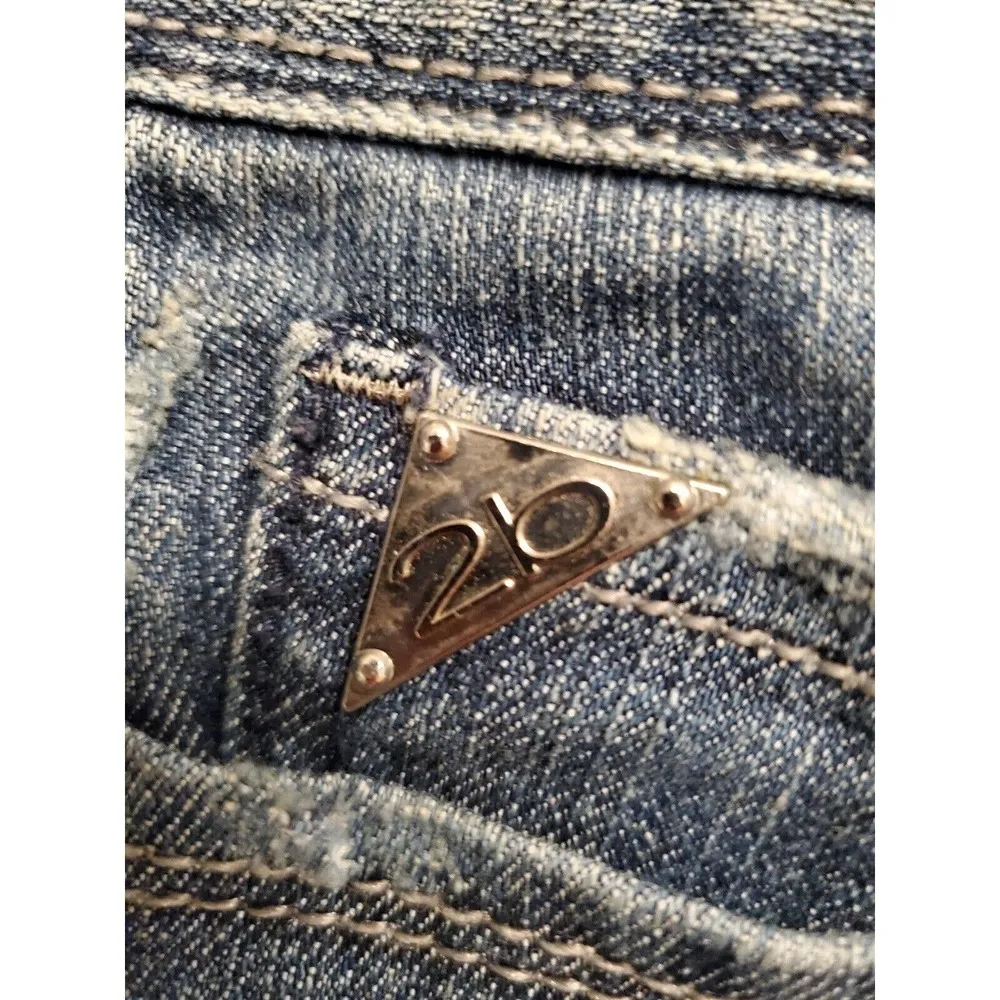 2b bebe Women's Blue Denim Pockets Skinny Leg Distressed Skinny Jeans Size 29 - Image 10