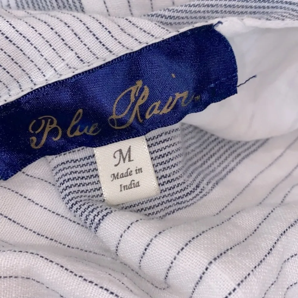 Blue Rain striped romper size small - Image 3