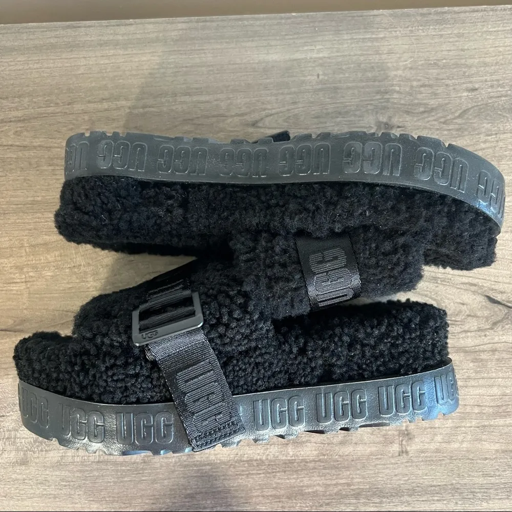 Ugg Fluffita Flatform Women's Platform Slide Sandal Size 8 - Image 3