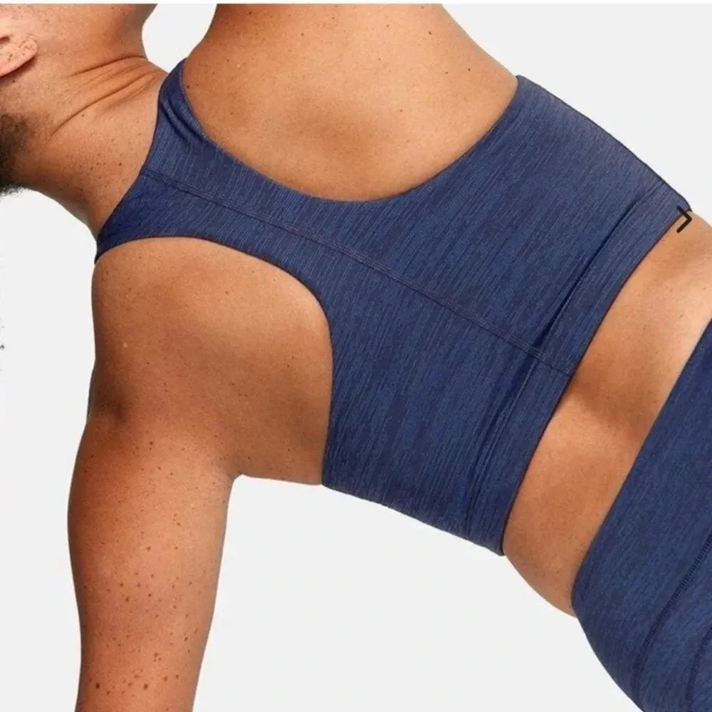 Outdoor Voices Tech Sweat Top Size Small Multi Navy Blue Long Line Sport Bra - Image 4