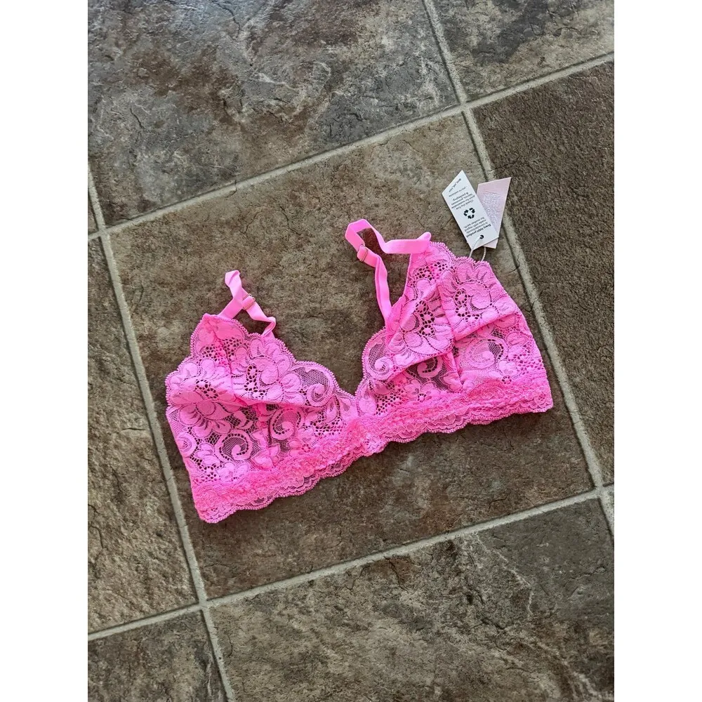 Free People HAH Chi Bralette Rose Quartz Size Medium - Image 5