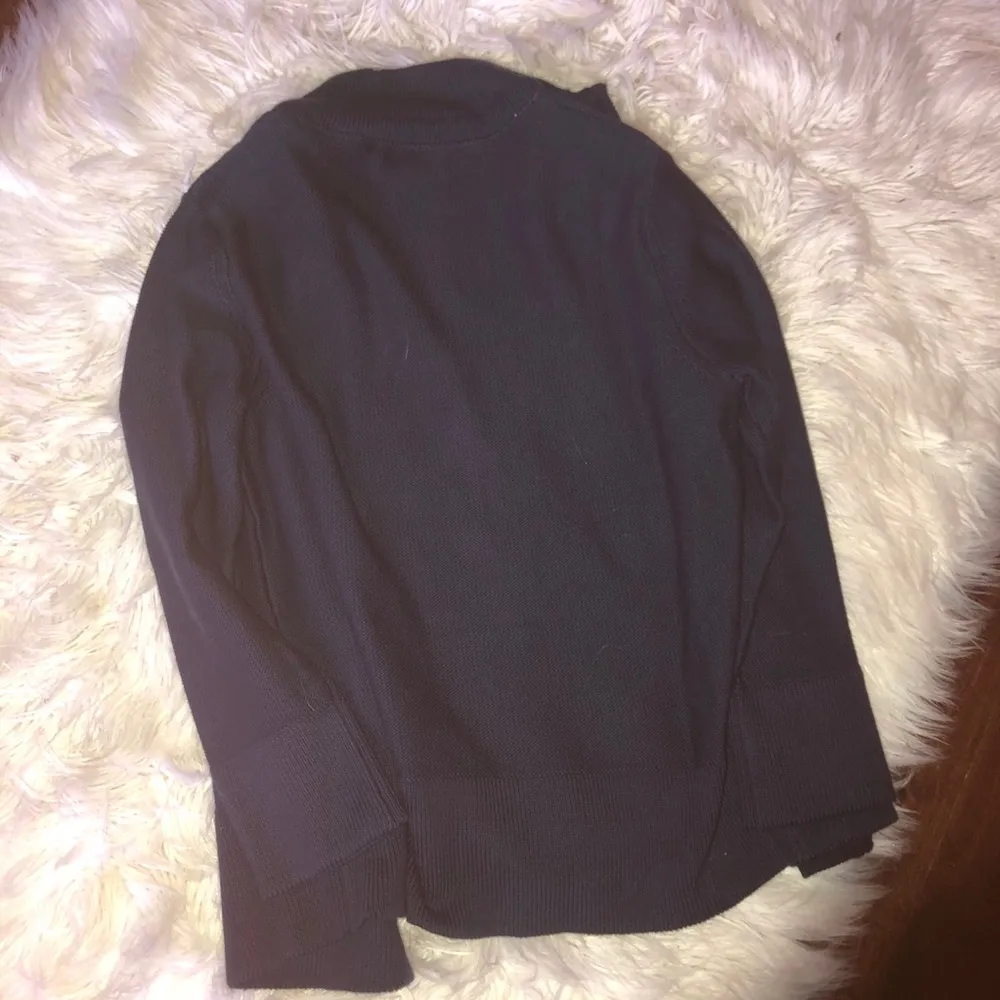 Vineyard vines navy blue knit zip up jacket xs - Image 2