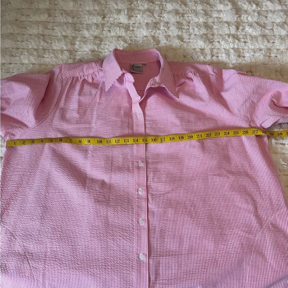 Finley Cotton Blend with Side Pockets Light Pink Long Sleeve Dress Size 2X. F52 - Image 13