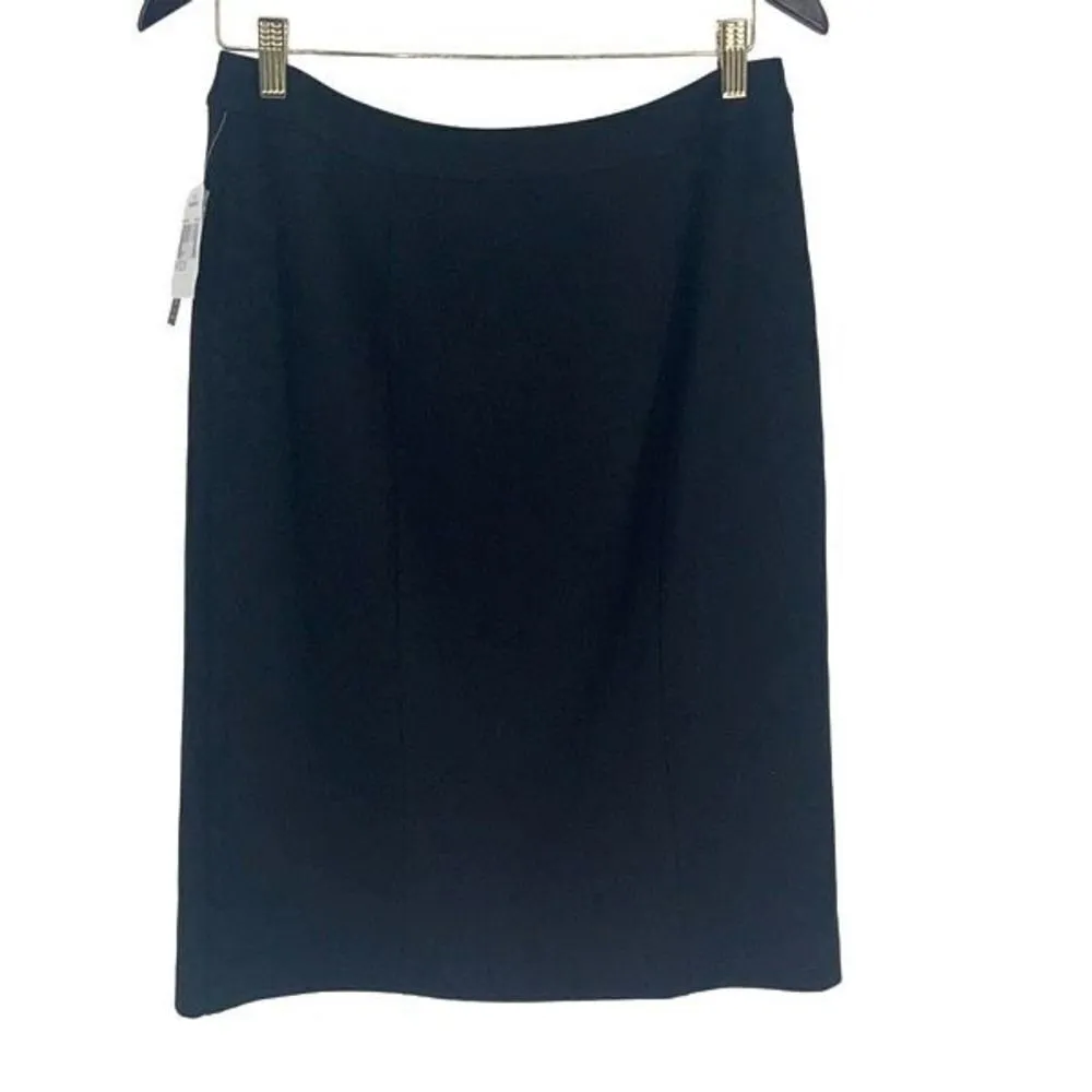 Grace Elements‎ Womens Nancy Lined Pencil Skirt Buttons Black Size 8 NWT - Image 3