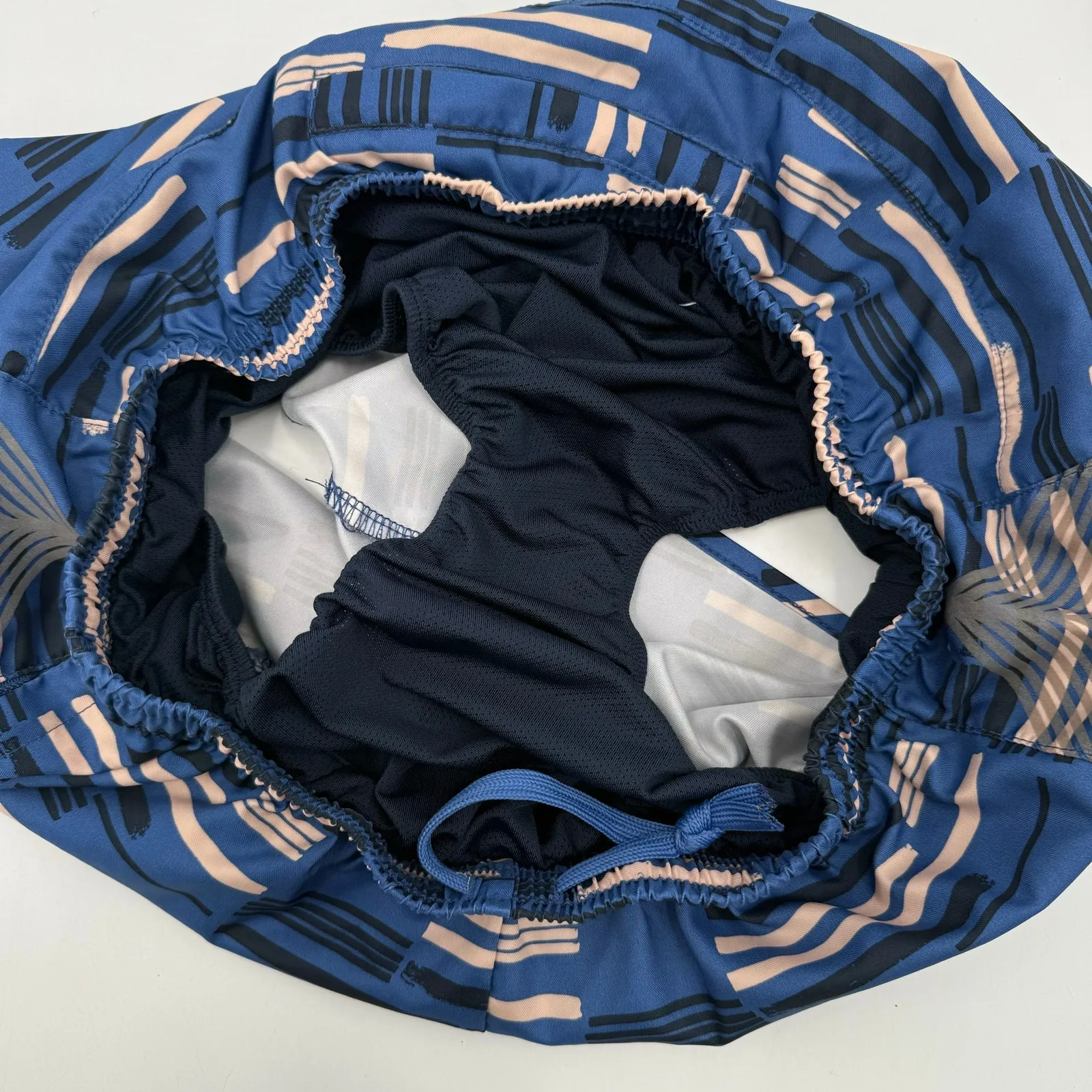 Oiselle Shorts Size 4 Womens Running Athletic Run Lined Mesh Athletic Blue Print - Image 10