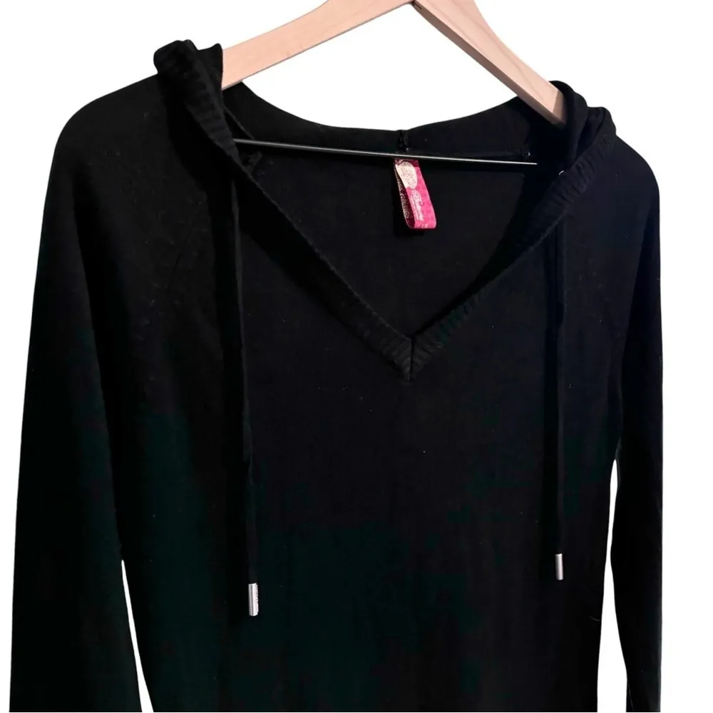 Women’s Y2K Vintage Apple Bottoms black snowflake hooded sweater dress size lg - Image 2