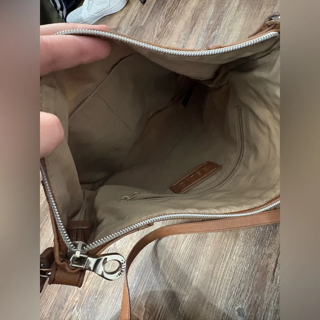 Relic Cotton Canvas Multicolor Floral Cross-Body Purse Medium Bag Boho Casual - Image 9