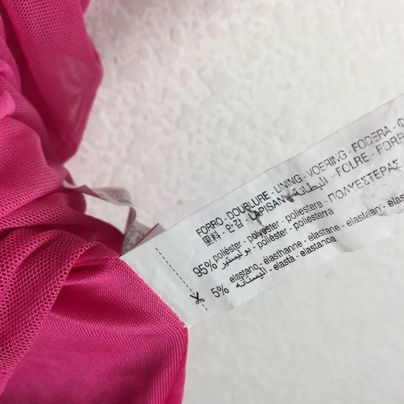 Zara Pink Ruched Mini Dress Size Large Tulle Corset Bustier Barbie Cocktail Y2K - Image 7