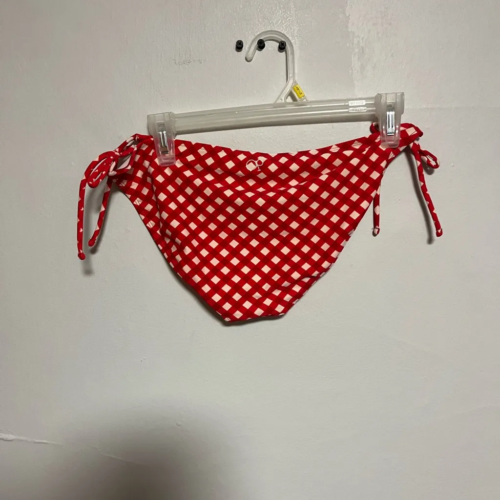 OP Red and White Plaid Bikini - Image 7