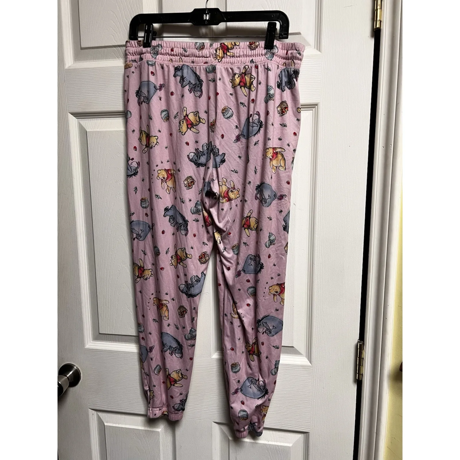 023-005 Disney Women's‎ Pink Winnie the Pooh Pajama Bottoms Size Large L Pants - Image 2
