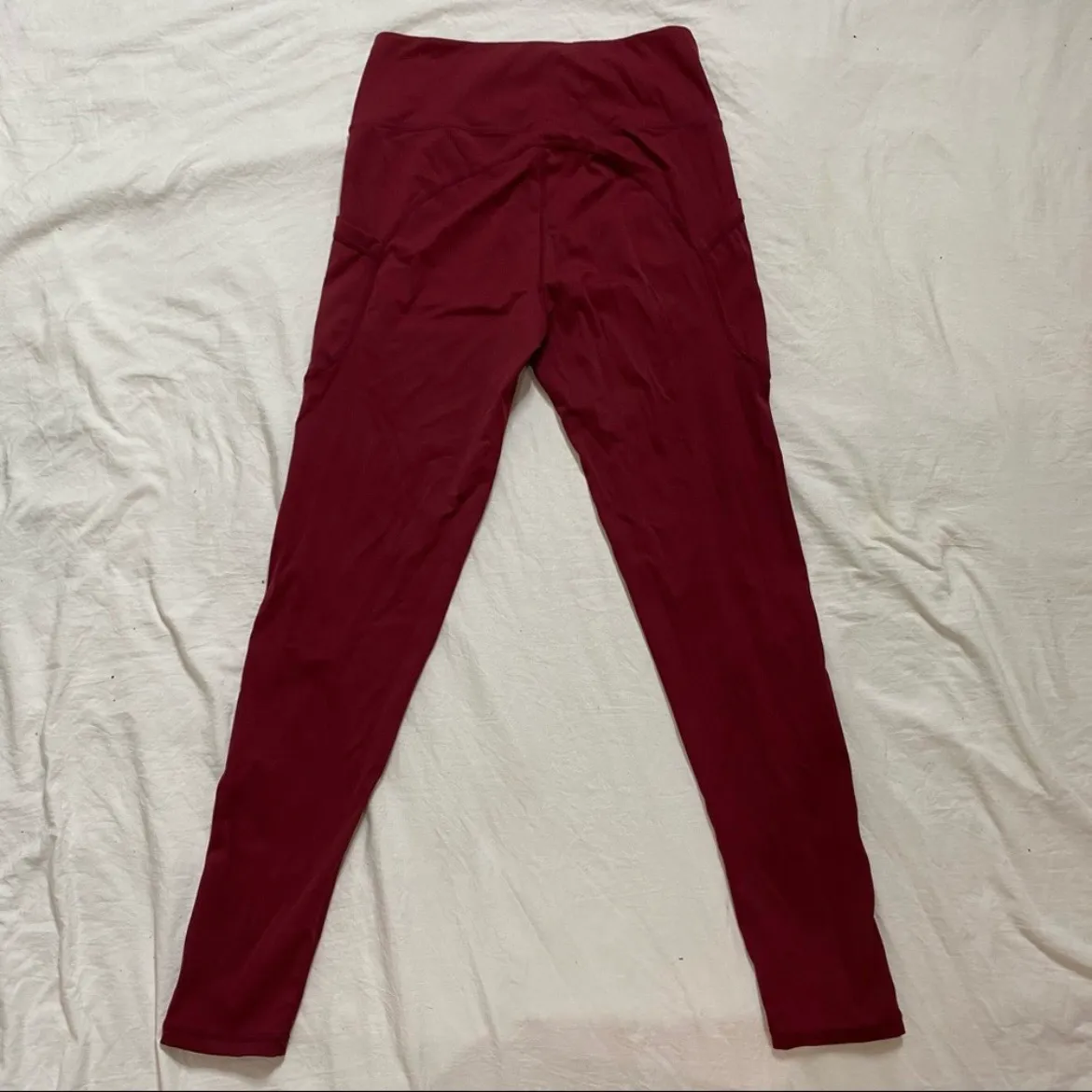 Wine Red Leggings - Image 6