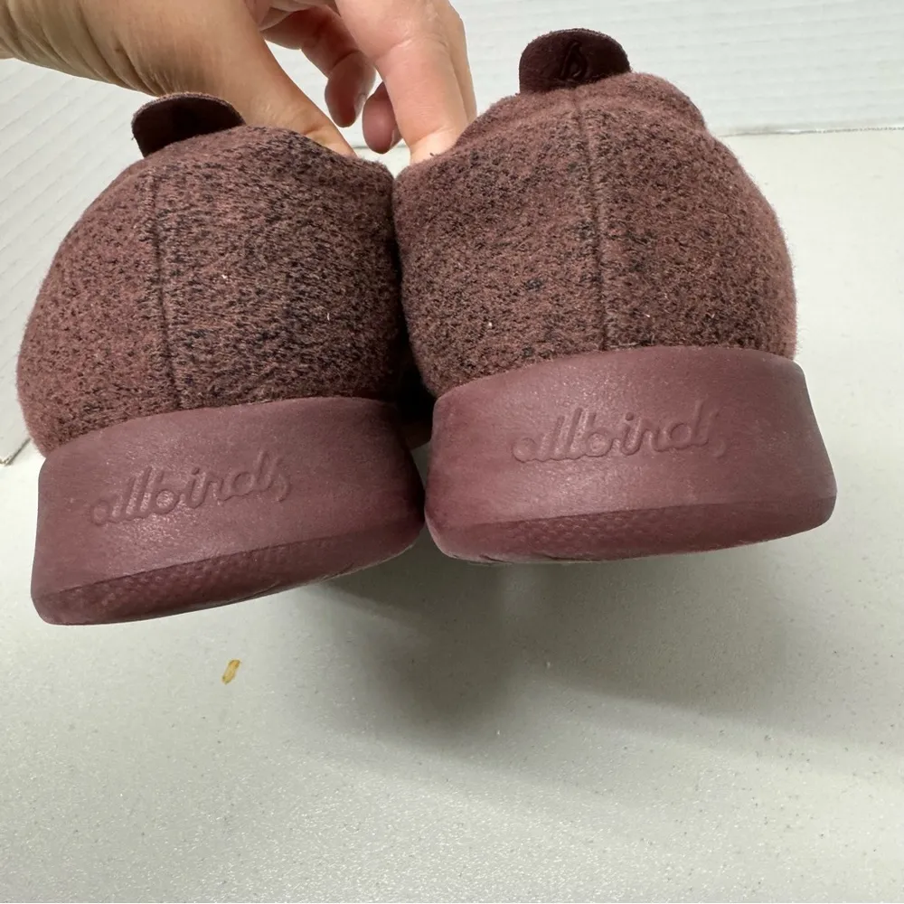 Allbirds Wool Red Burgundy Lace Up Sneakers Womens 8 Comfort Shoes Fall Classic - Image 7