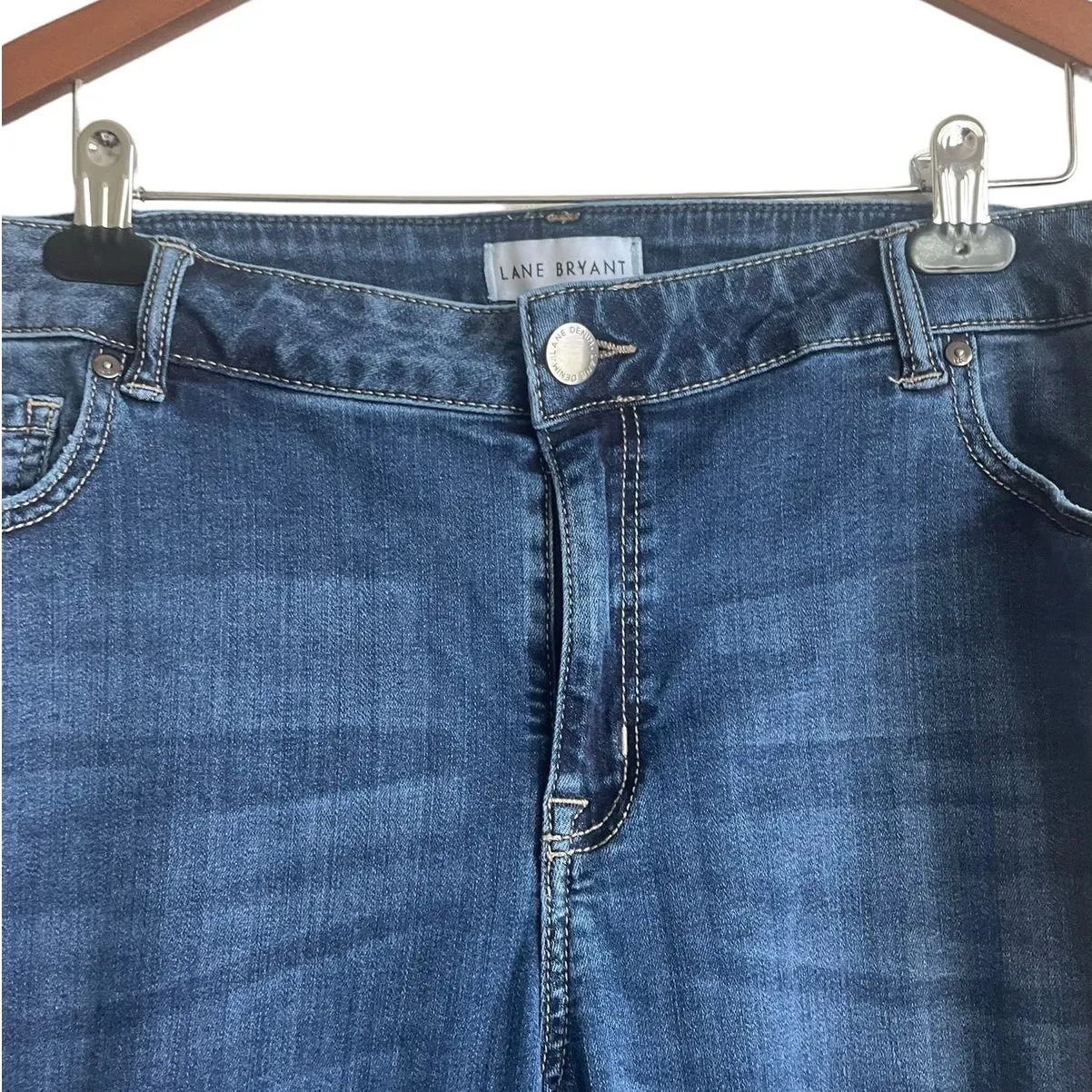 Lane Bryant Women Jeans 22 Blue Straight Leg‎ Normcore Classic Minimalistic - Image 9