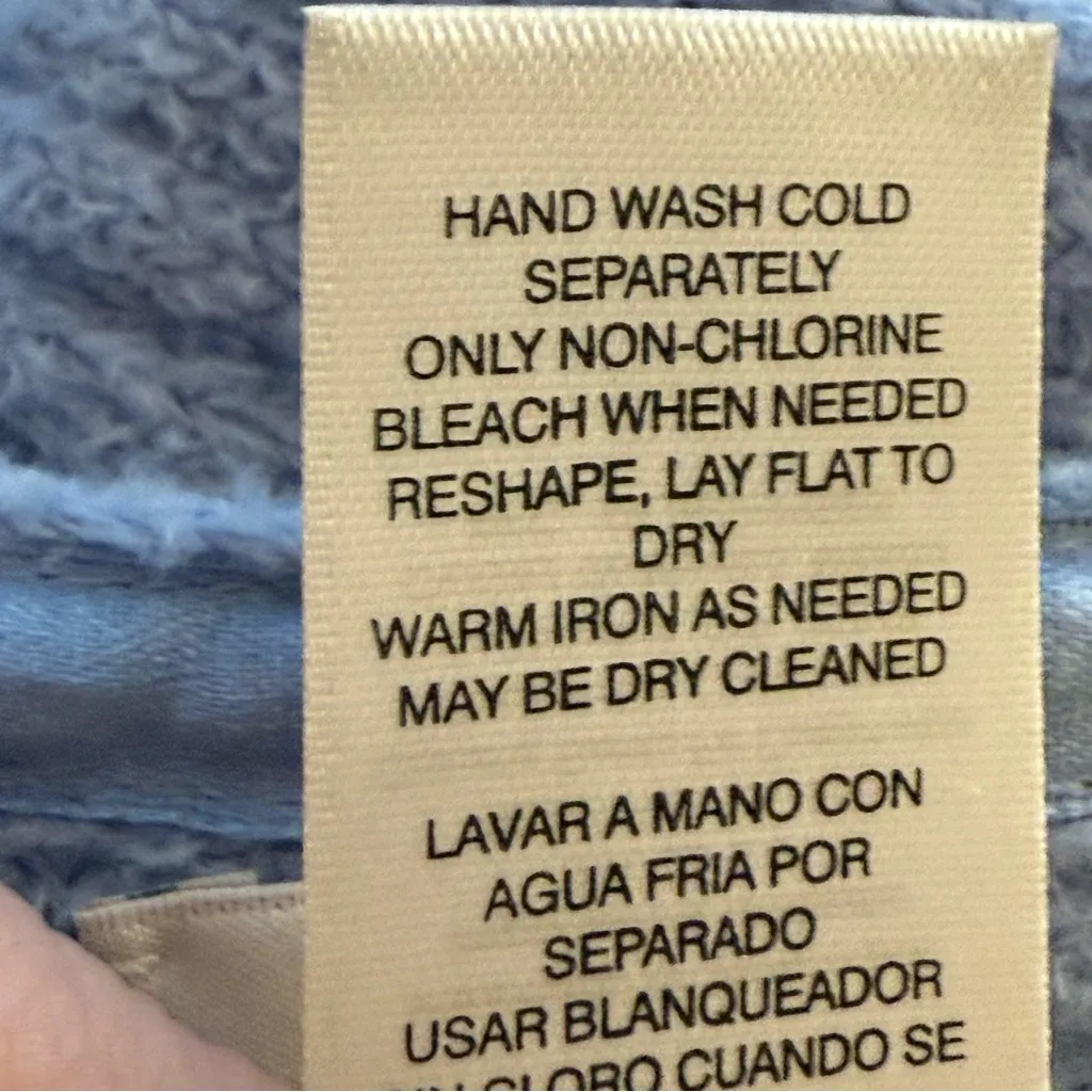 Chico's Cozy Wrap Sweater Blue L/XL Soft Warm Winter Cool Weather Snow Stretch - Image 8