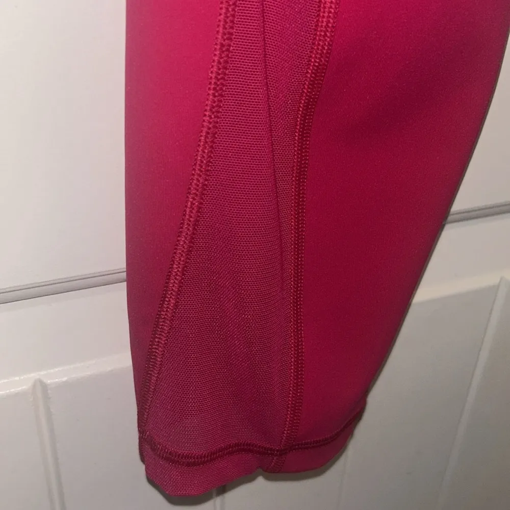 Lululemon Leggings - 23” Hot Pink with Mesh at hem. - Image 3