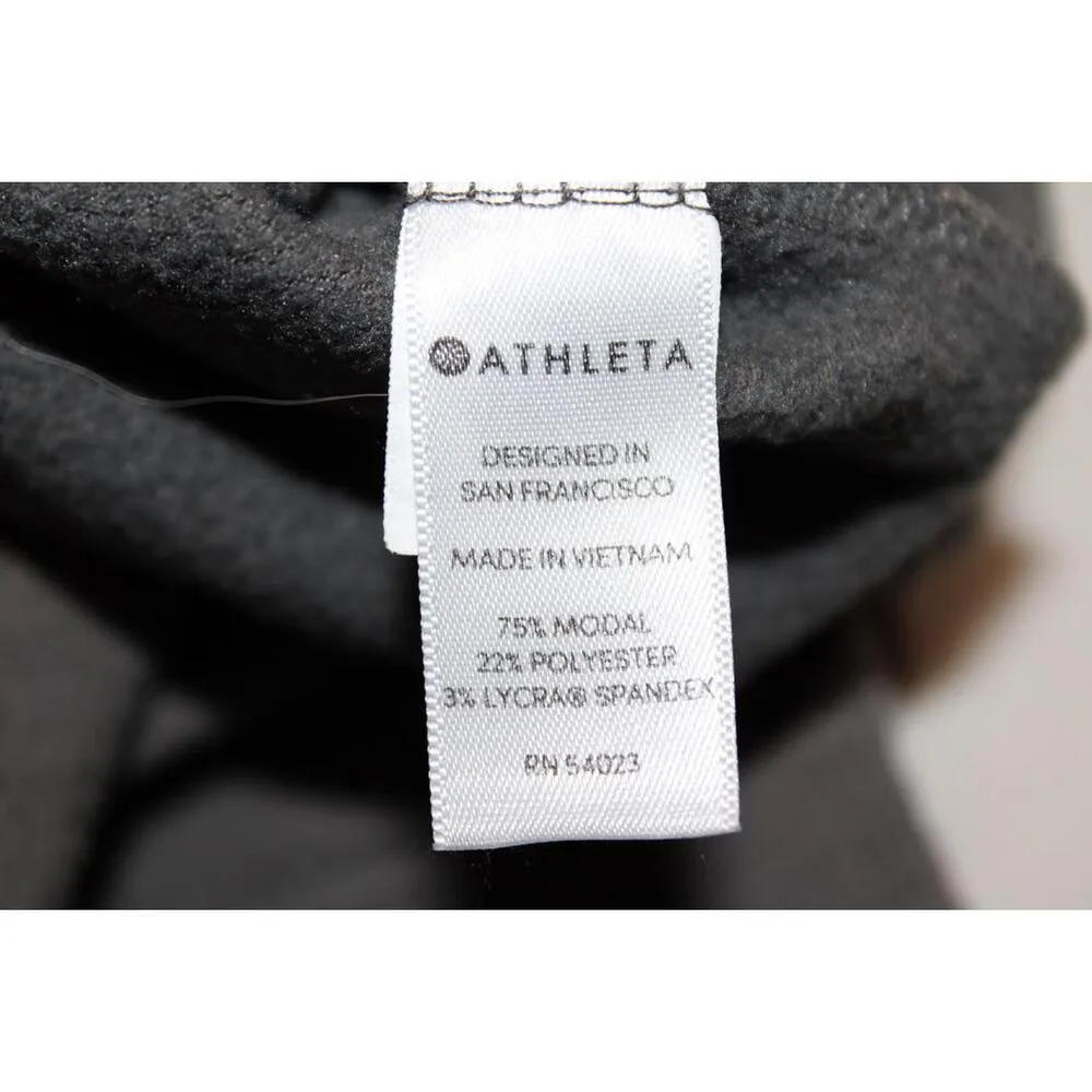 Womens Athleta Coaster Luxe Recover Sweatshirt Charcoal Grey Heather Size XS - Image 11