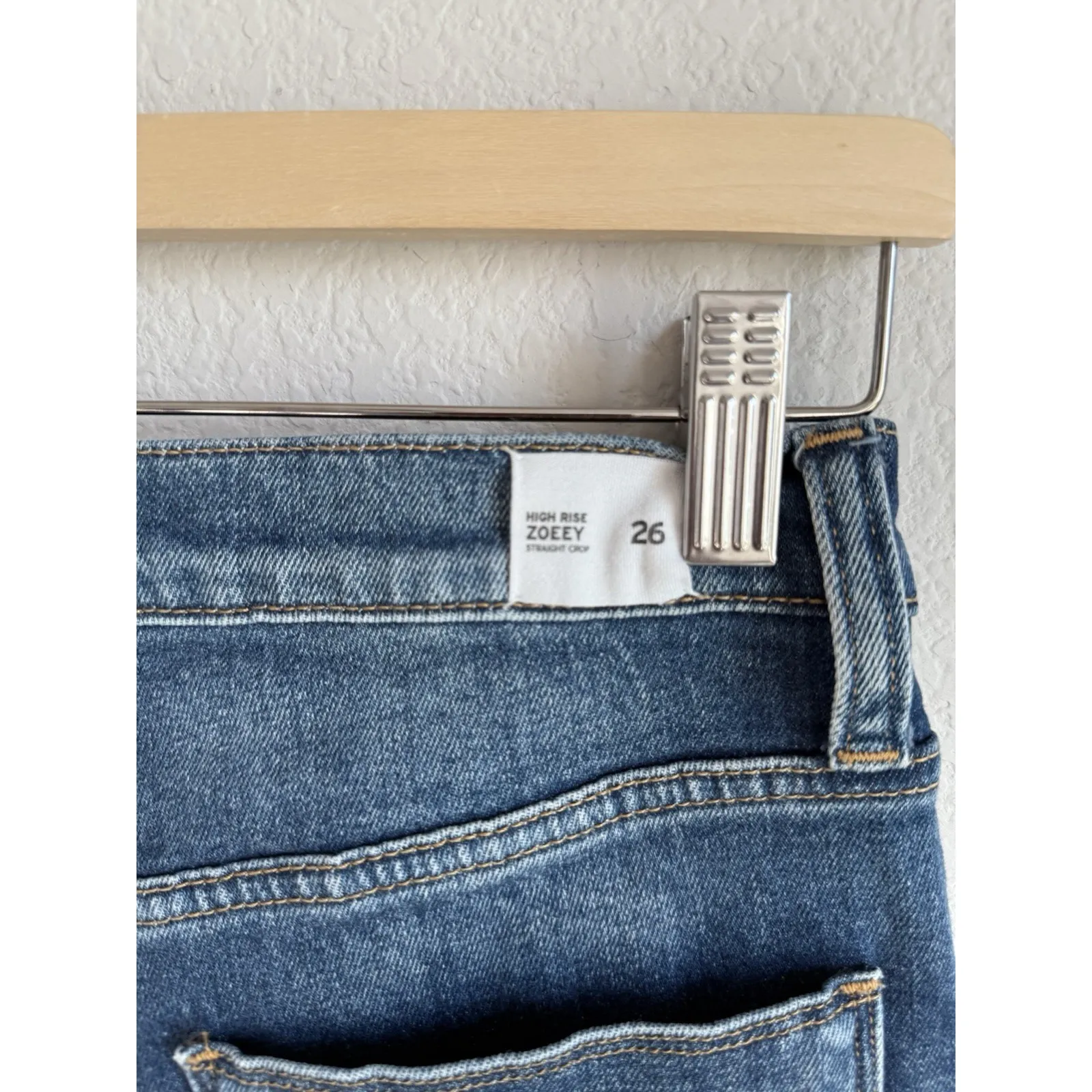 Hudson Zoeey Double-Hem Straight Crop High Rise Denim Jeans Women's‎ Size 26 - Image 11