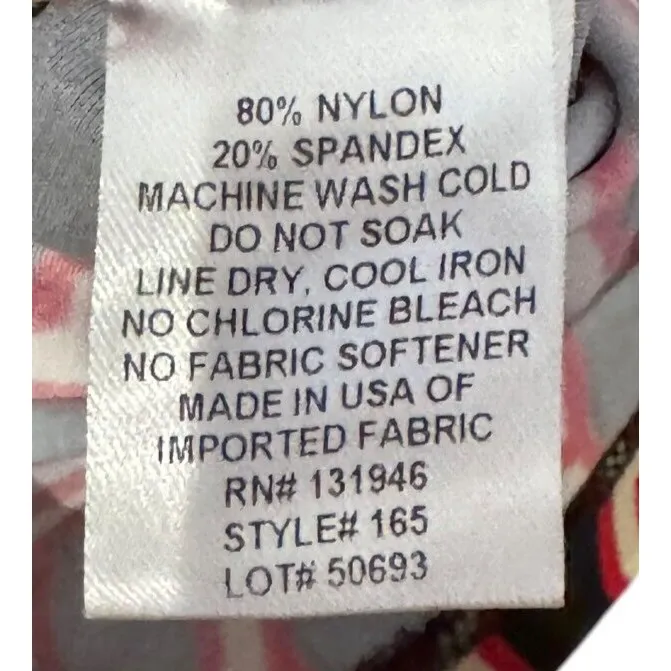 Jude Connally Women's Shift Dress Geometric Honeycomb Print Stretchy Red Medium - Image 6