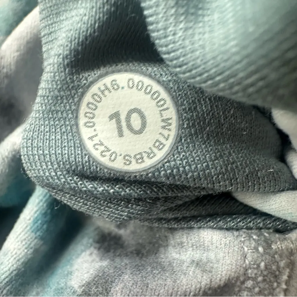 Lululemon Align High Rise Tie Dye Biker Shorts Womens 10 8” Purple Teal Athletic - Image 8