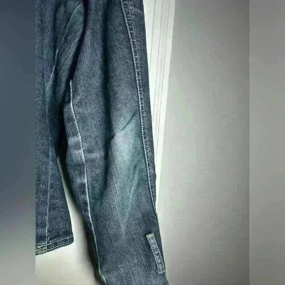 VTG Gitano Women’s 90’s Jean Jacket Blazer. Size: XL. Double pockets Blue - Image 6