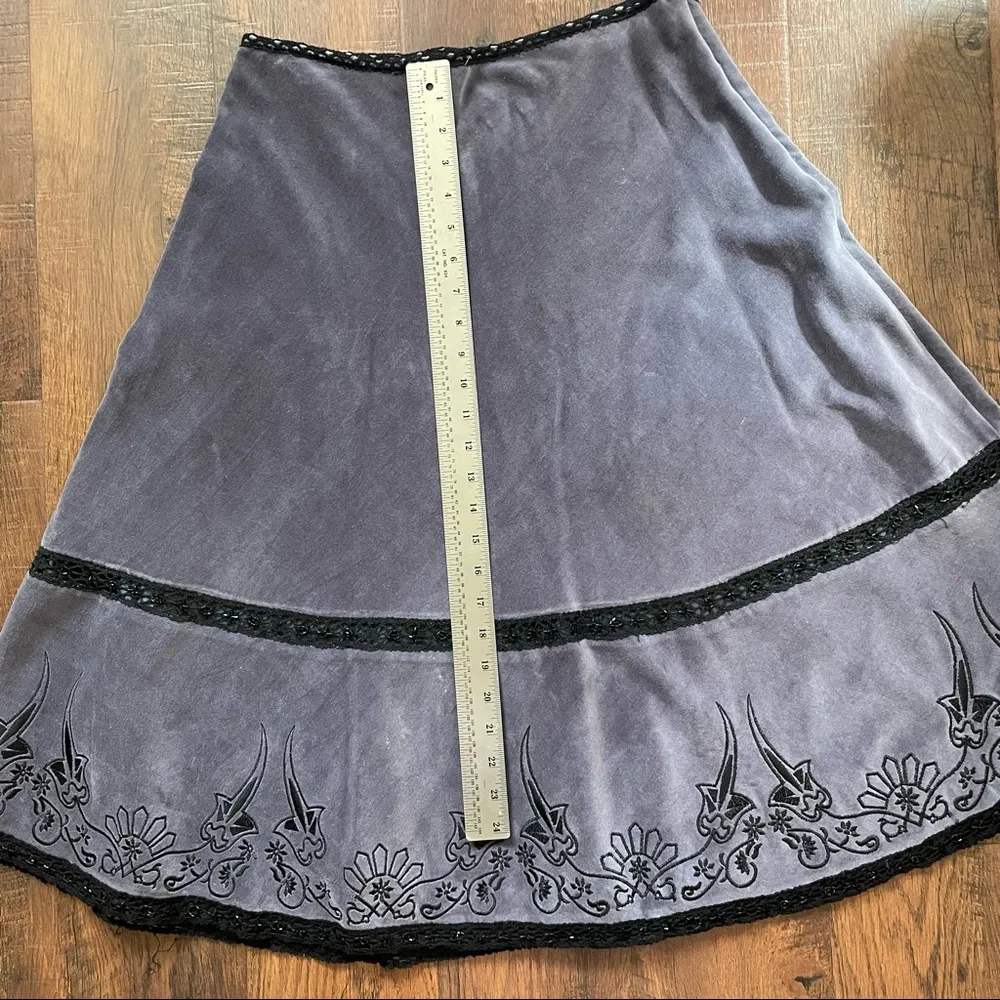 PLENTY by Tracy Reese, velvet and beading skirt, size 10 - Image 12