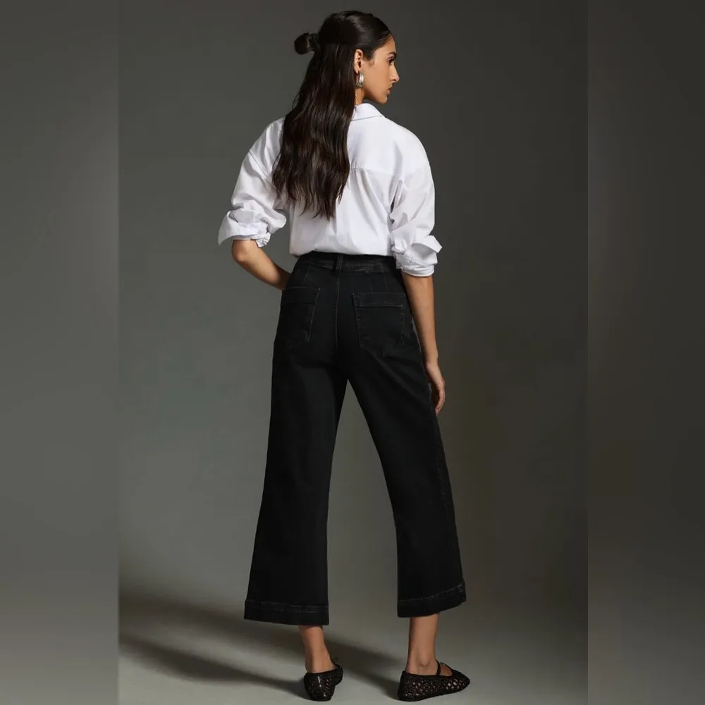 Pilcro The Skipper High-Rise Crop Wide-Leg Jeans - Image 3