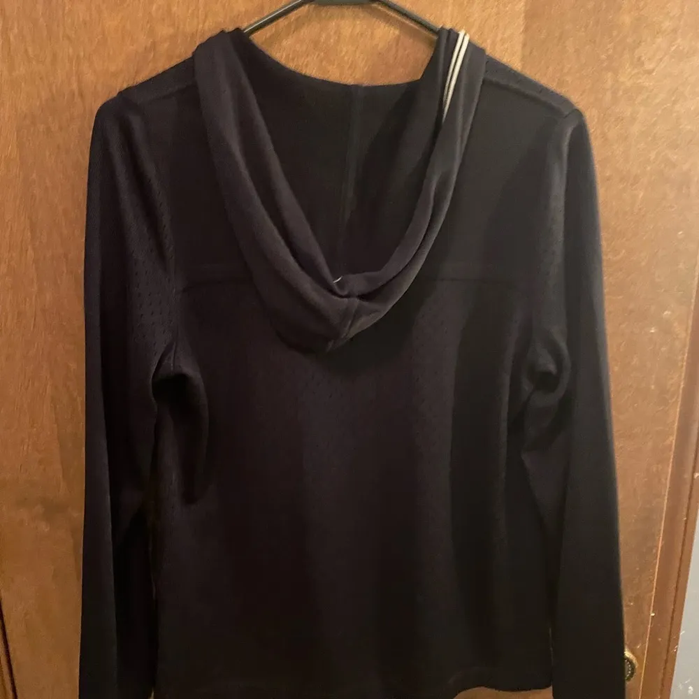 Exclusively Misook hooded jacket navy small Blue - Image 3